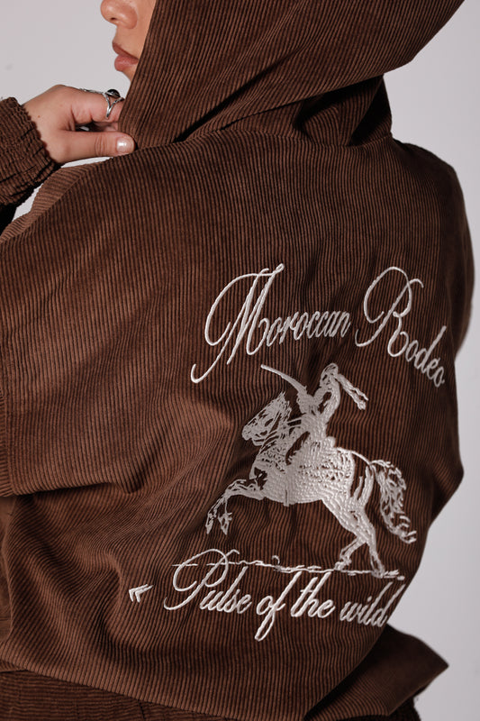 Moroccan Rodeo Zipper - Brown Velvet Edition